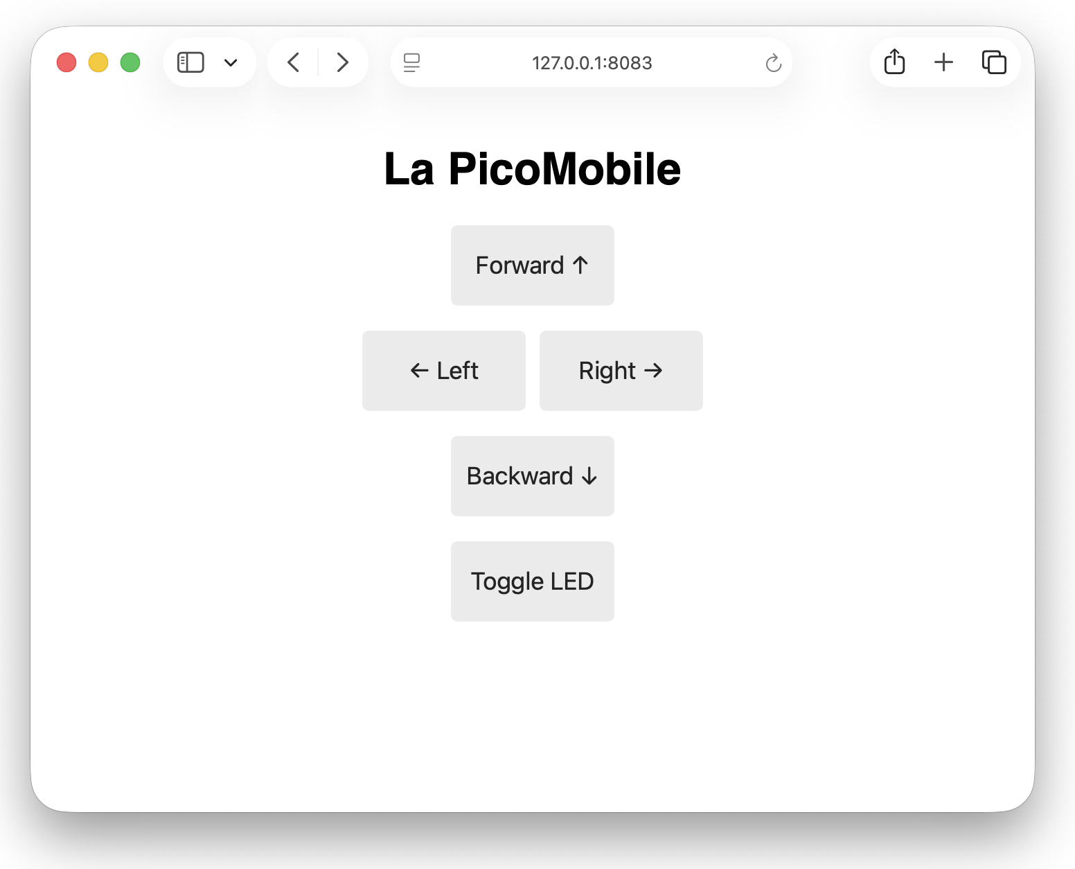 picomobile gui